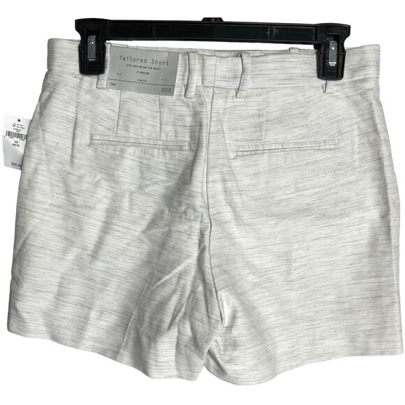 Gap Shorts Womens 00 Gray Off White Tailored Stretch Mid Rise 4" Inseam Cotton - Picture 2 of 6
